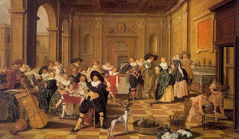 Banquet Scene in a Renaissance Hall, Dirck Hals